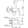 Гигиенический душ FRAP F7506-3 со смесителем, золотой